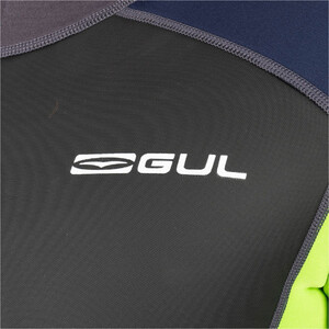 2024 Gul Mens Response 3/2mm Back Zip Shorty Wetsuit RE3319-C1 - Grey / Sulphur